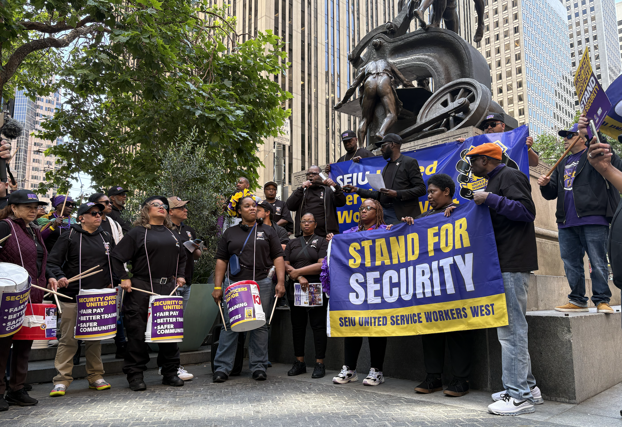 NorCal security officers rally, launch contract campaign, fight for industry-wide improvements to pay, work standards